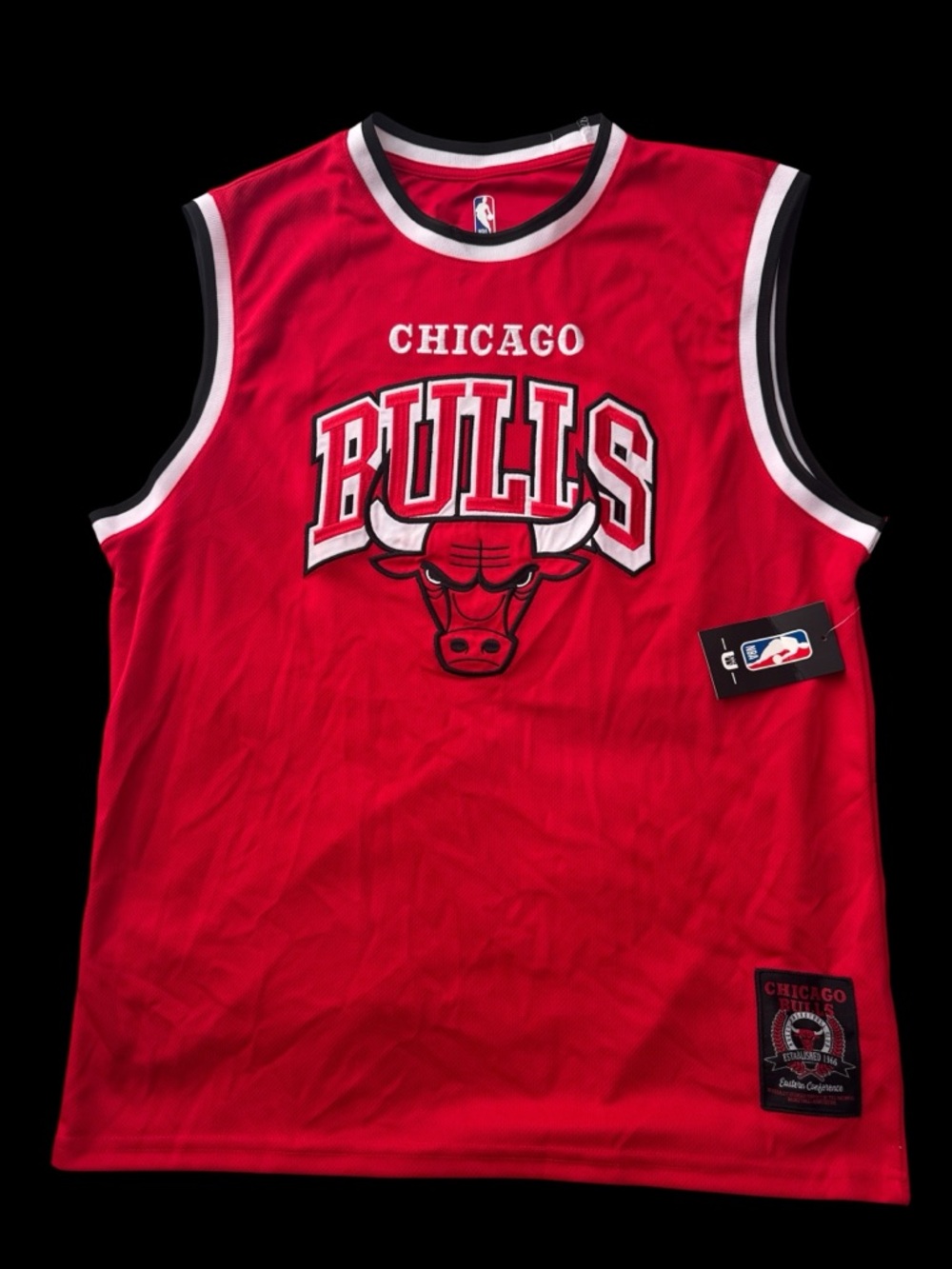 New Chicago Bulls NBA Red Sleeveless replica Jersey XL